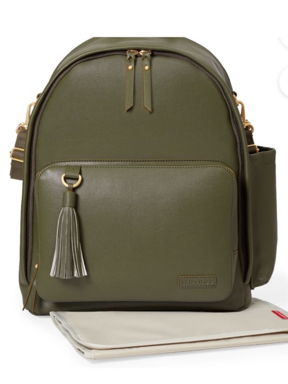 Skip Hop Greenwich Diaper BackPack in Olive Green